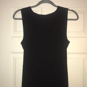 Black Open Back Gown